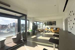 Kranhaus, hochwertig ausgestattete 2-Zimmer-Wohnung mit zwei Bädern und Balkonen sowie Stellplatz – Im Zollhafen 12, 50678 Altstadt/Süd, Köln – Vorschaubild 5
