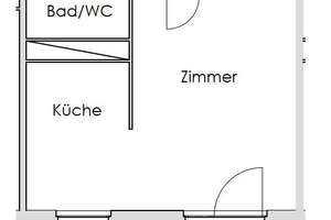Helles Einzimmerapartment mit Ausblick * Südbalkon * Aufzug!  – Zingster Straße 30, 4207 Lausen-Grünau, Leipzig – Vorschaubild 10