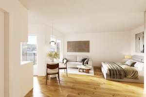 1-Zimmer Neubauwohnung mit Sonnenbalkon in Südausrichtung auf der ruhigen Gartenseite – Rather Broich 154, 40470 Rath, Düsseldorf – Vorschaubild 2