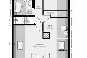 Freistehendes EFH ca. 190 m² Wfl. m. Garten+Einliegerwohnung, komplett unterkellert inkl. Einzelgar. – Würzburg – Vorschaubild 45