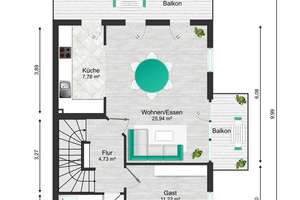 Ideal für Familien & Kapitalanleger 5-Zimmer-Duplexwohnung in München –  im Erbbaurecht bis 2088! – Die vollständige Adresse der Immobilie erhältst du vom Anbieter., 81825 Gartenstadt Trudering, München – Vorschaubild 44