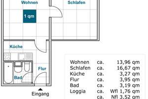 2-Zimmer-Wohnung mit Balkon und Aufzug zur sofortigen Anmietung! – Prohliser Allee 31, 1239 Prohlis-Süd, Dresden – Vorschaubild 2