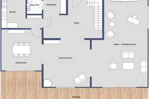 PROVISIONSFREI:
EXKLUSIVE VILLA mit EINLIEGERWOHNUNG
und EIGENEM PARK in naturnaher BESTLAGE – Solingen – Vorschaubild 4