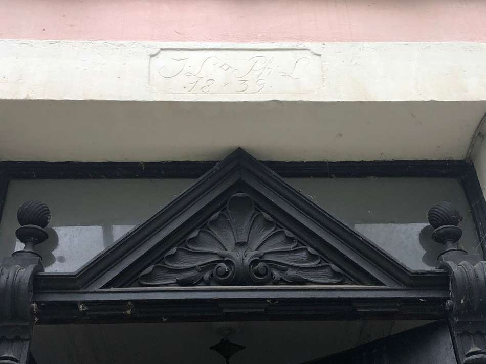 Hauseingang mit Entstehungsjah