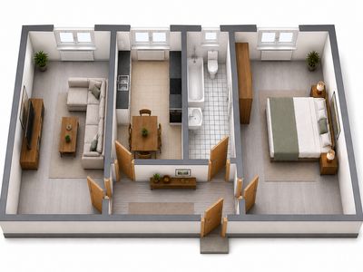 Renovierte 2,5-Zimmer-Wohnung in Gelsenkirchen-Feldmark