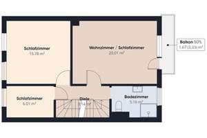 Bahnhofsvorstadt | Studentenhaus mit zwei Balkonen und Terrasse – Die vollständige Adresse der Immobilie erhältst du vom Anbieter., 28195 Bahnhofsvorstadt, Bremen – Vorschaubild 20