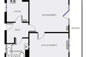 Kompakte 2-Zimmer-Wohnung mit Balkon in ruhiger Gegend – Bertastr. 49, 90480 Gleißhammer, Nürnberg – Vorschaubild 13