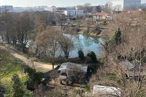 Traumwohnung mit Blick ins Grüne & zum Weiher  – Stengelhofstraße 49, 68219 Rheinau, Mannheim – Vorschaubild 1