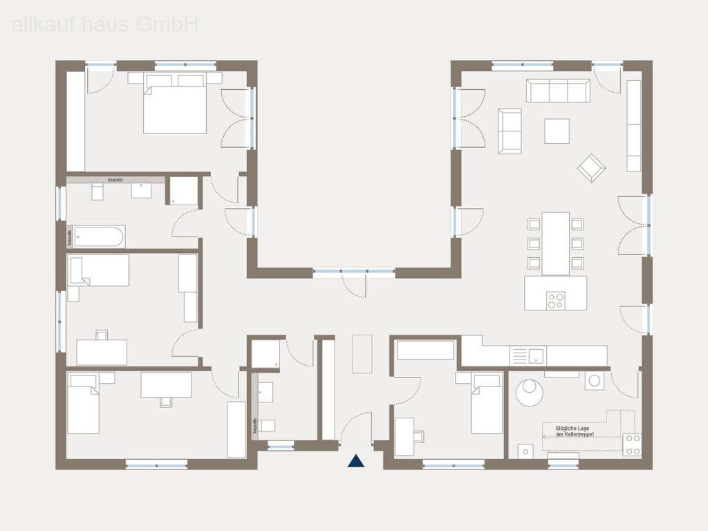 Immobilie in Rabenau - Lifetime 8 - Ihr U-förmiger Bungalow für zeitgemäßes Wohnen - Bild 1