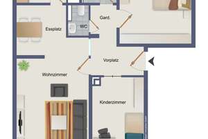 Vollständig modernisierte 3-Zimmer-Wohnung 
– Ideal für WG-Konzept – Die vollständige Adresse der Immobilie erhältst du vom Anbieter., 70327 Wangen, Stuttgart – Vorschaubild 16