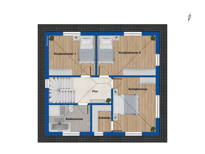 Grundriss Obergeschoss