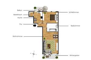 Bezugsfreie 2-Zi.-Whg. mit Balkon, Wintergarten & TG-Stpl. in Gibitzenhof, Nürnberg – Die vollständige Adresse der Immobilie erhältst du vom Anbieter., 90461 Gugelstraße, Nürnberg – Vorschaubild 22