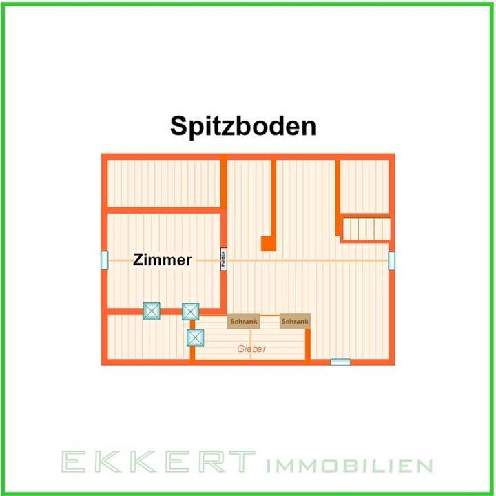 Grundriss Spitzboden