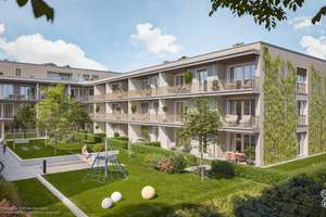 Mitten im Grünen: 2-Zi-Whg. mit Balkon zum Innenhof u. Duschbad – Schmetterlingsstraße 1, 85551 Kirchheim bei München – Vorschaubild 1