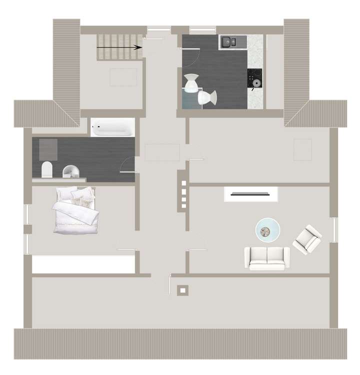 Grundriss DG Wohnung