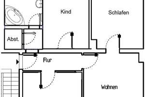 3-Raum-Wohnung im Wohngebiet Forstberg – 2 Balkone, großes Bad & geräumige Küche – 99974 Mühlhausen/Thüringen – Vorschaubild 2