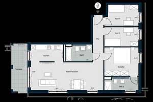 Geräumige 4-Zimmer-Wohnung mit Tageslichtbad in Lochhausen – Die vollständige Adresse der Immobilie erhältst du vom Anbieter., 81249 Lochhausen, München – Vorschaubild 27