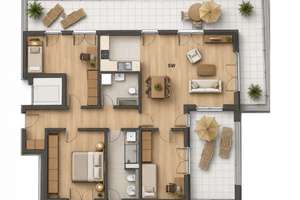 Ab 01.11.26, Exklusives Penthouse - MAXVORSTADT - möblierte 4-Zim.- mit  Terrasse und Loggia – Marlene-Dietrich-Str 00, 80636 Sankt Vinzenz, München – Vorschaubild 21