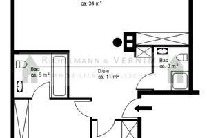 Ein Zuhause über den Dächern des Grüns – Wohnung mit Süd-Loggia und Kaminofen – Die vollständige Adresse der Immobilie erhältst du vom Anbieter., 22587 Blankenese, Hamburg – Vorschaubild 11