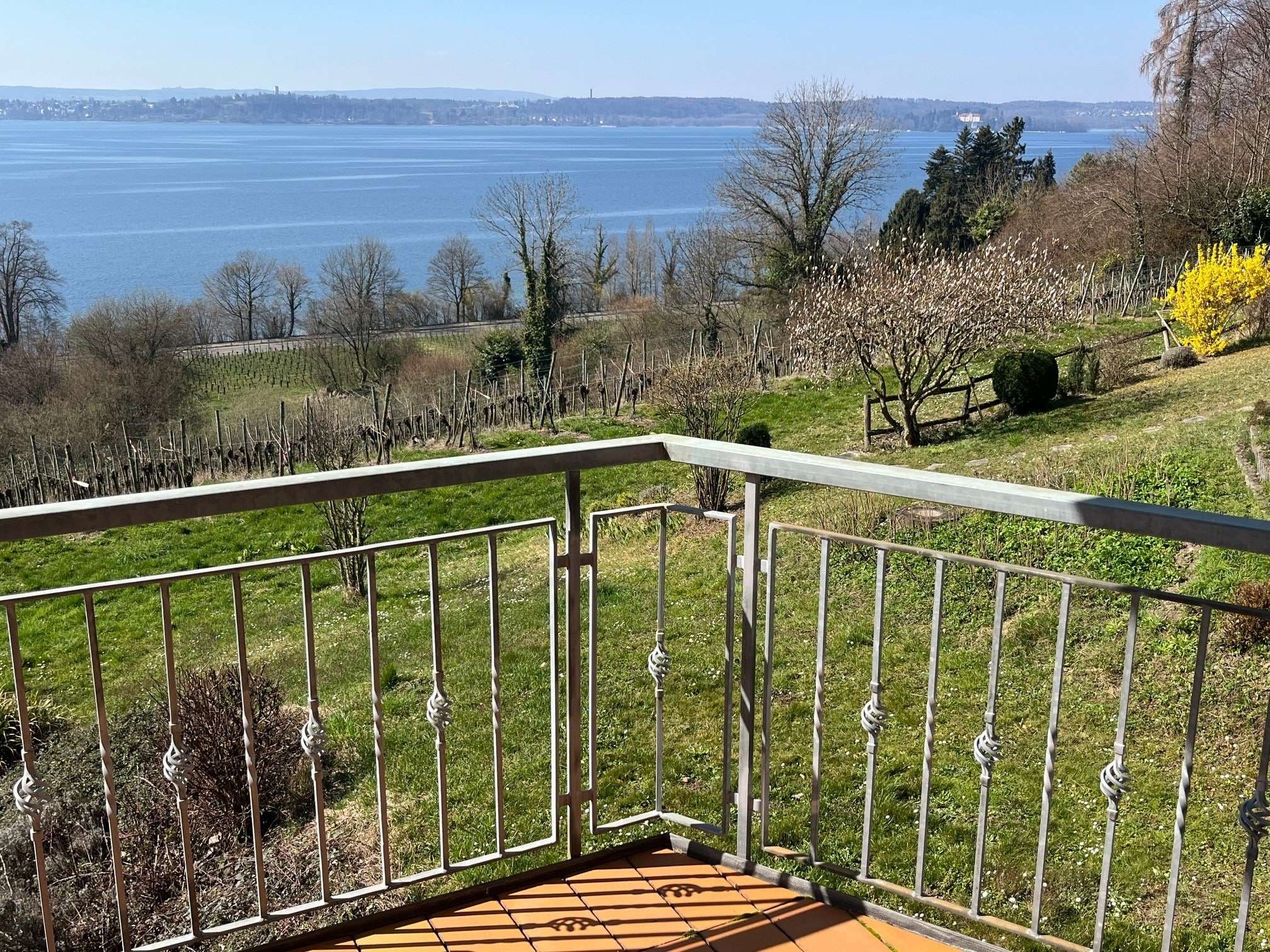 Immobilie in Meersburg - Exklusive 2,5 Zimmerwohnung - grandiose Lage
180° See- und Bergsicht - vis à vis der Insel Mainau - Bild 2
