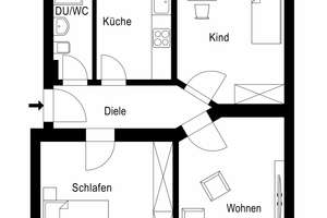 * Erdgeschoss * Renoviert * Balkon * – Arndtstr. 98, 46047 Marienkirche, Oberhausen – Vorschaubild 2