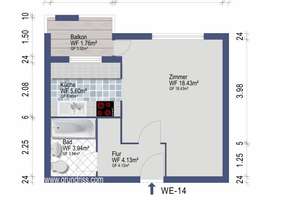 Langfristige Wertanlage in Spandau: Vermietetes 1-Zimmer-App. mit sonnigem Südbalkon & Stellplatz – Die vollständige Adresse der Immobilie erhältst du vom Anbieter., 13593 Wilhelmstadt, Berlin – Vorschaubild 6