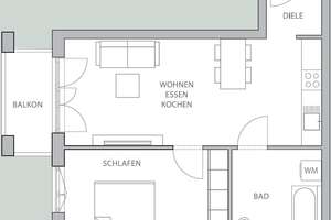 Vollmöblierte und Intelligent geschnittene 2 Zimmer Wohnung mit Balkon – Die vollständige Adresse der Immobilie erhältst du vom Anbieter., 81737 Altperlach, München – Vorschaubild 9