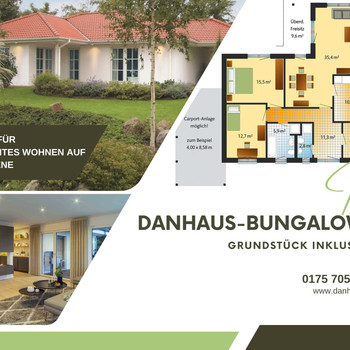 Exklusiver Bungalow mit Bauland – Wohnkomfort auf einer Ebene!