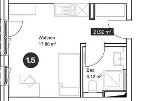 Möbliertes 1-Zimmer-Apartment_Erstbezug ab 01.07.2025 – Pestalozzistraße 11, 86154 Augsburg – Vorschaubild 18