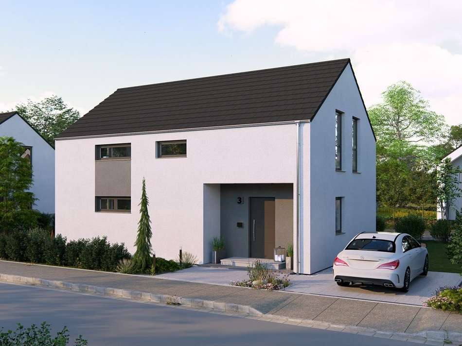 Ansicht Eingang Satteldach