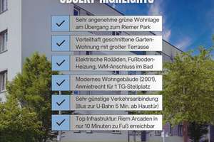 Sehr schöne moderne helle Garten-Wohnung direkt am Riemer Park, Baujahr 2001 (langjährig vermietet) – Georg-Kerschensteiner Str. 52, 81829 Messestadt Riem, München – Vorschaubild 5