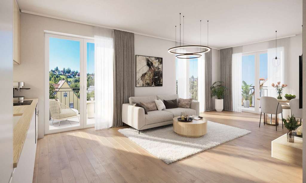 Immobilie in Bruckberg - *** Familienfreundliche 4-Zimmer Wohnung - MODERN-ENERGIEEFFIZIENT *** - Bild 0