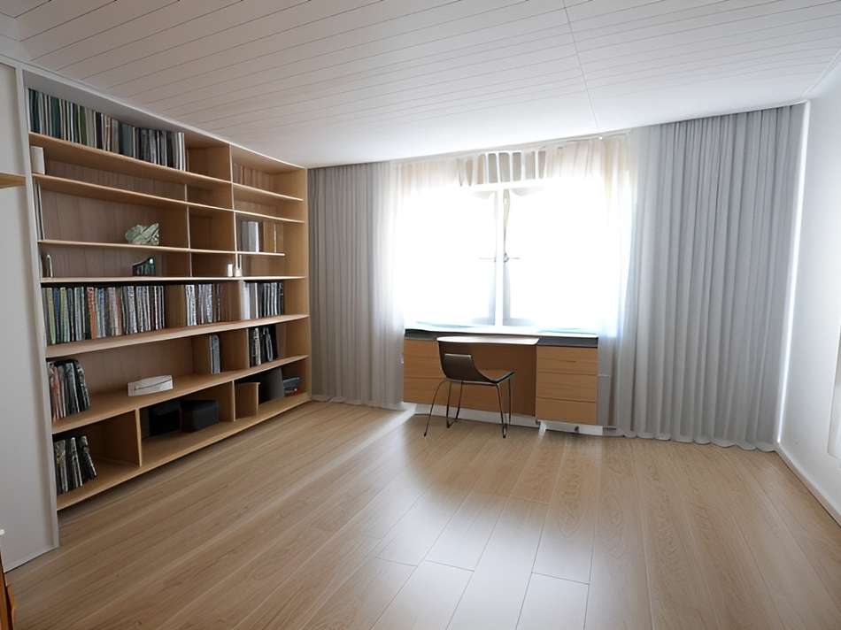 Illustriertes Arbeitszimmer