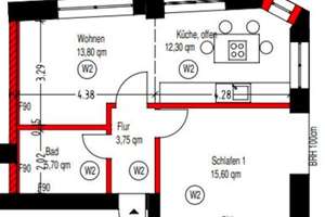 Altbaucharme direkt am Volksgarten | 2-Zimmer-Wohnung (inkl. neuer Küche) – Emmastrasse 1, 40227 Oberbilk, Düsseldorf – Vorschaubild 6