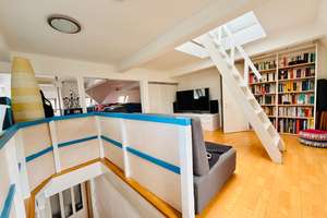Maisonette-Altbauwohnung mit Dachterrasse & ausgebauter Bühne mit Sichtgebälk, reduzierte Stehhöhe  – 70199 Südheim, Stuttgart – Vorschaubild 31