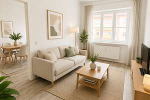Helle und gemütliche 2-Raumwohnung mit Einbauküche