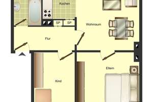 Charmante 3-Zimmer-Wohnung in Bocholt – Freundlich und hell – Dortmunder Straße 6, 46397 Bocholt – Vorschaubild 2