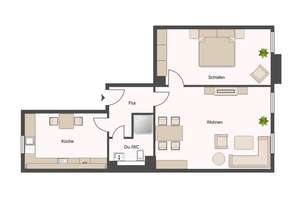 Möblierte 2-Zimmer Dachgeschosswohnung in Leipzig Zentrum-Süd – Bernhard-Göring-Straße 30, 4107 Zentrum-Süd, Leipzig – Vorschaubild 12