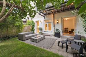 Grünes Refugium im Glockenbachviertel: helle 3-Zimmer-Gartenwohnung