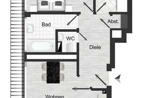 Provisionsfrei – Helle Wohnung mit Südbalkon in begehrter Lage von Pempelfort – Die vollständige Adresse der Immobilie erhältst du vom Anbieter., 40477 Pempelfort, Düsseldorf – Vorschaubild 19