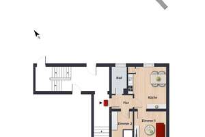 Neu renovierte 2er-WG, Zimmer 13,63 m² // EG re Zimmer 0064 – Heinrich-Heine-Str. 1, 38440 Stadtmitte (Ortsteil), Wolfsburg – Vorschaubild 9