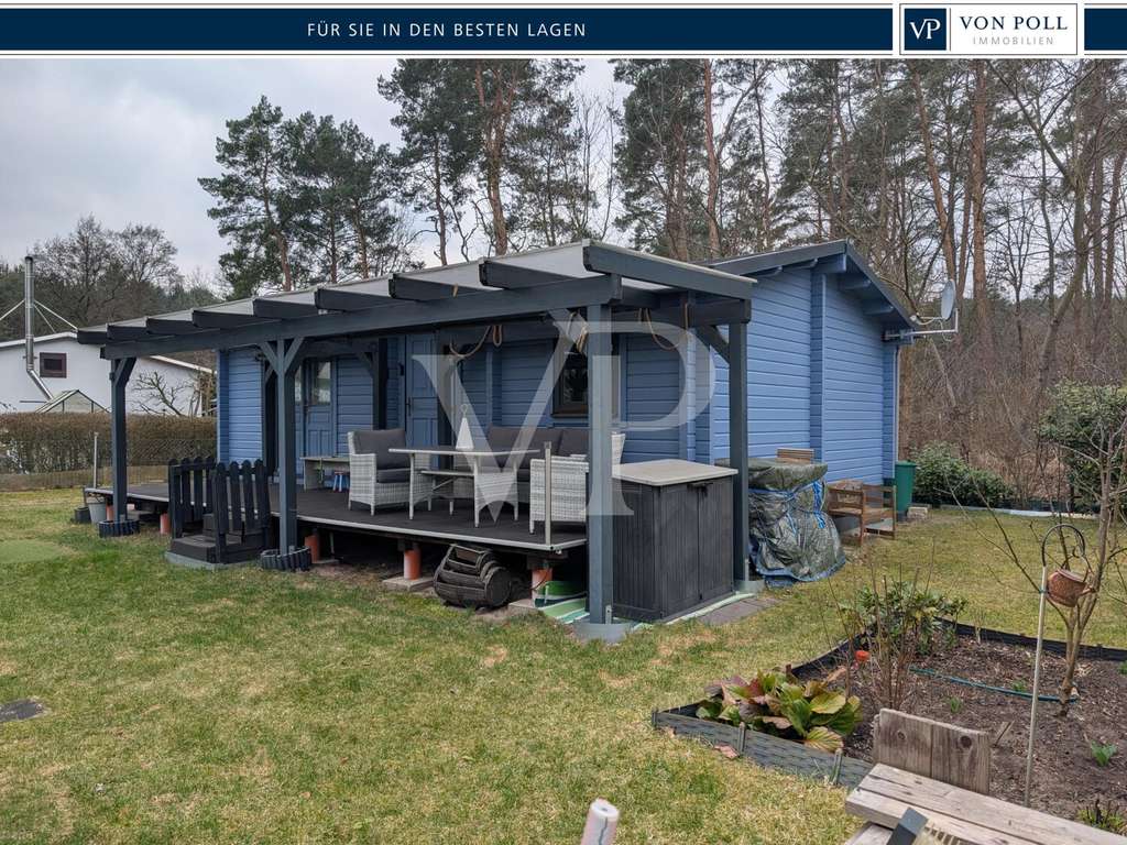 Immobilie in Halbe - Idyllisches Holzferienhaus am Heidesee - Bild 0