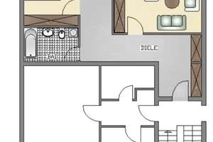 Möbelierte 2 Zimmer Wohnung mit Balkon mit Abschlagsumme – Gasselstiege 34a, 48159 Neutor, Münster – Vorschaubild 8