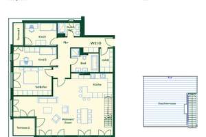 Bezugsfrei ab Juli! Großzügige  4-Zimmer-Penthouse-Wohnung mit einer Dachterrasse – Die vollständige Adresse der Immobilie erhältst du vom Anbieter., 13158 Wilhelmsruh, Berlin – Vorschaubild 14