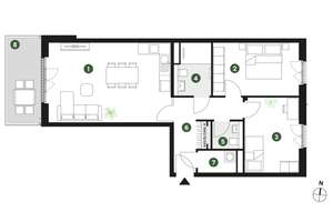 Durchdachte 3-Zimmer-Wohnung mit Balkon im Neubauquartier – Walter-Eucken-Straße / Ecke Hohenzollernallee 0, 40235 Flingern Nord, Düsseldorf – Vorschaubild 10