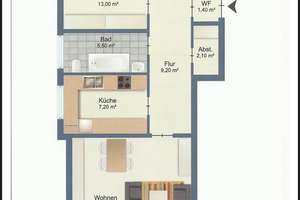 Helle 3-Zimmerwohnung mit Süd-West Balkon in Linden – Die vollständige Adresse der Immobilie erhältst du vom Anbieter., 30449 Linden-Süd, Hannover – Vorschaubild 1