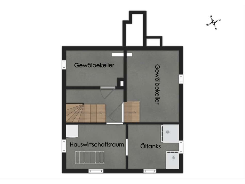 Untergeschoss mit Gewölbekelle