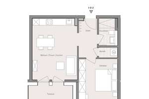 Quartier Hilde - NEUBAU: Moderne 2-Zimmer-Erdgeschoss Wohnung mit Einbauküche – Hilde-Domin-Straße 14, 69126 Rohrbach, Heidelberg – Vorschaubild 10