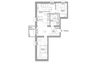 3-Zimmer-Wohnung mit exklusiver Ausstattung und Steuervorteil – Schwedische Allee 21-41, 14476 Fahrland, Potsdam – Vorschaubild 2