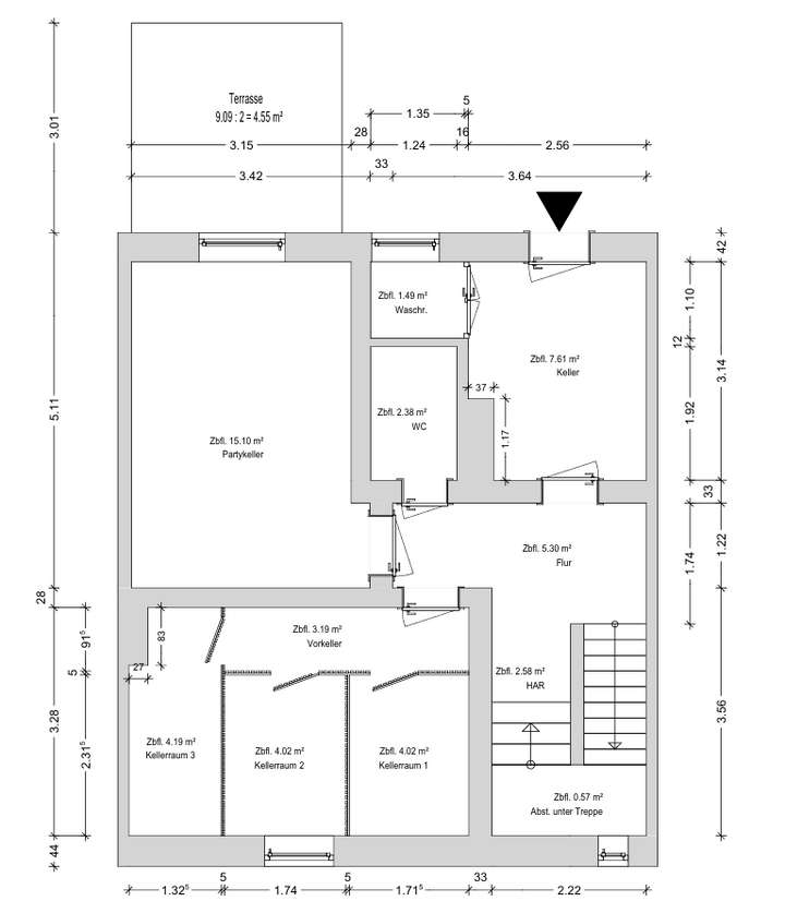Grundriss Keller